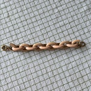 J.Crew pastel pink chain link bracelet